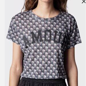Zadig & Voltaire Amour Skull Tee